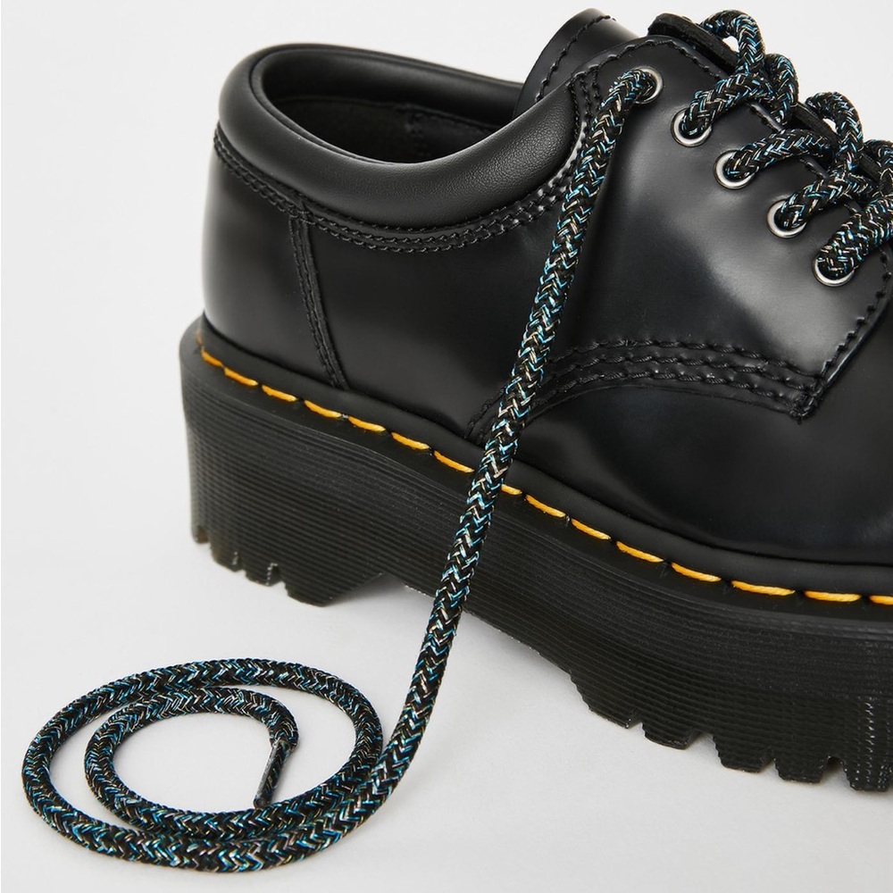 DR MARTENS Black Blue Glitter Shoe Laces NEW IN PACKAGE